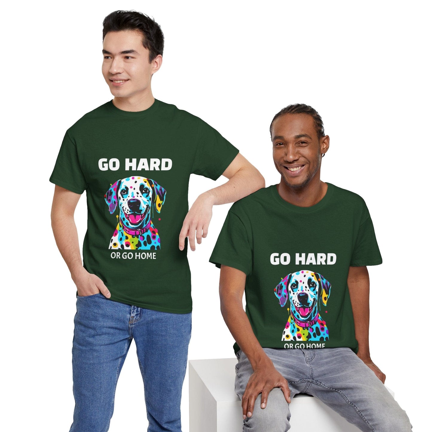 Pop Art du chien dalmatien - Go Hard Or Go Home Flashlander Gym T-shirt