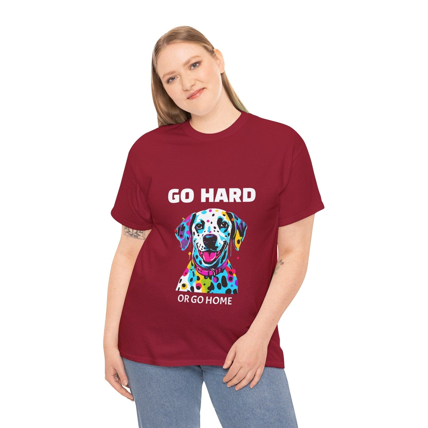 Pop Art du chien dalmatien - Go Hard Or Go Home Flashlander Gym T-shirt