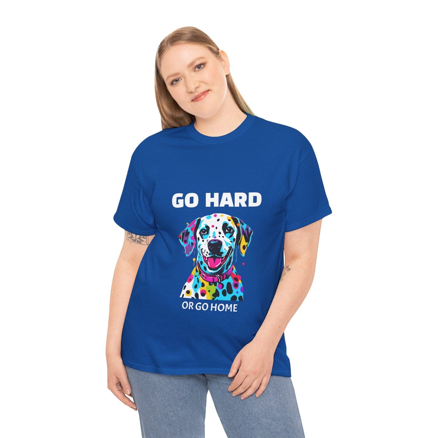 Pop Art du chien dalmatien - Go Hard Or Go Home Flashlander Gym T-shirt