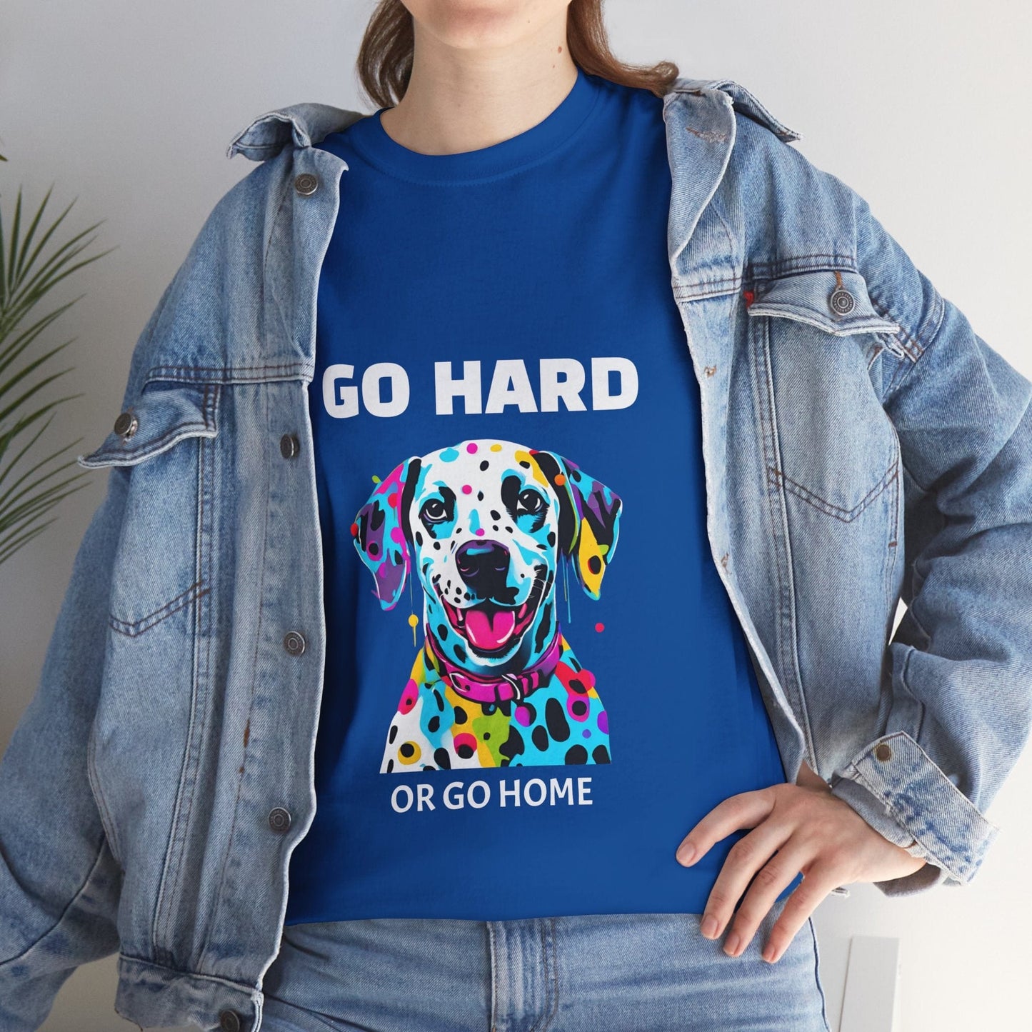 Pop Art du chien dalmatien - Go Hard Or Go Home Flashlander Gym T-shirt