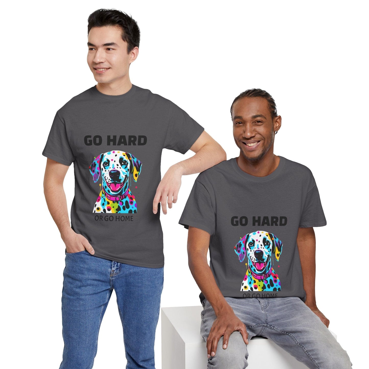 Pop Art du chien dalmatien - Go Hard Or Go Home Flashlander Gym T-shirt