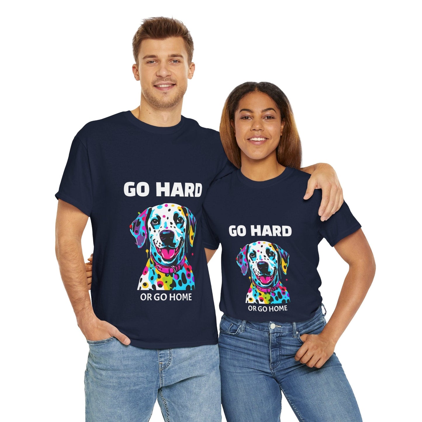 Pop Art du chien dalmatien - Go Hard Or Go Home Flashlander Gym T-shirt