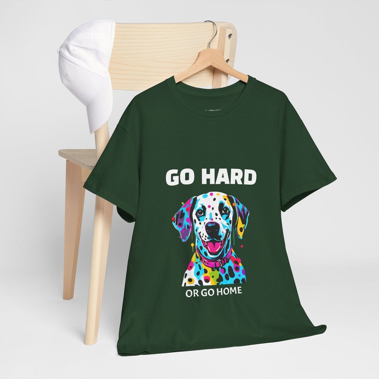 Pop Art du chien dalmatien - Go Hard Or Go Home Flashlander Gym T-shirt