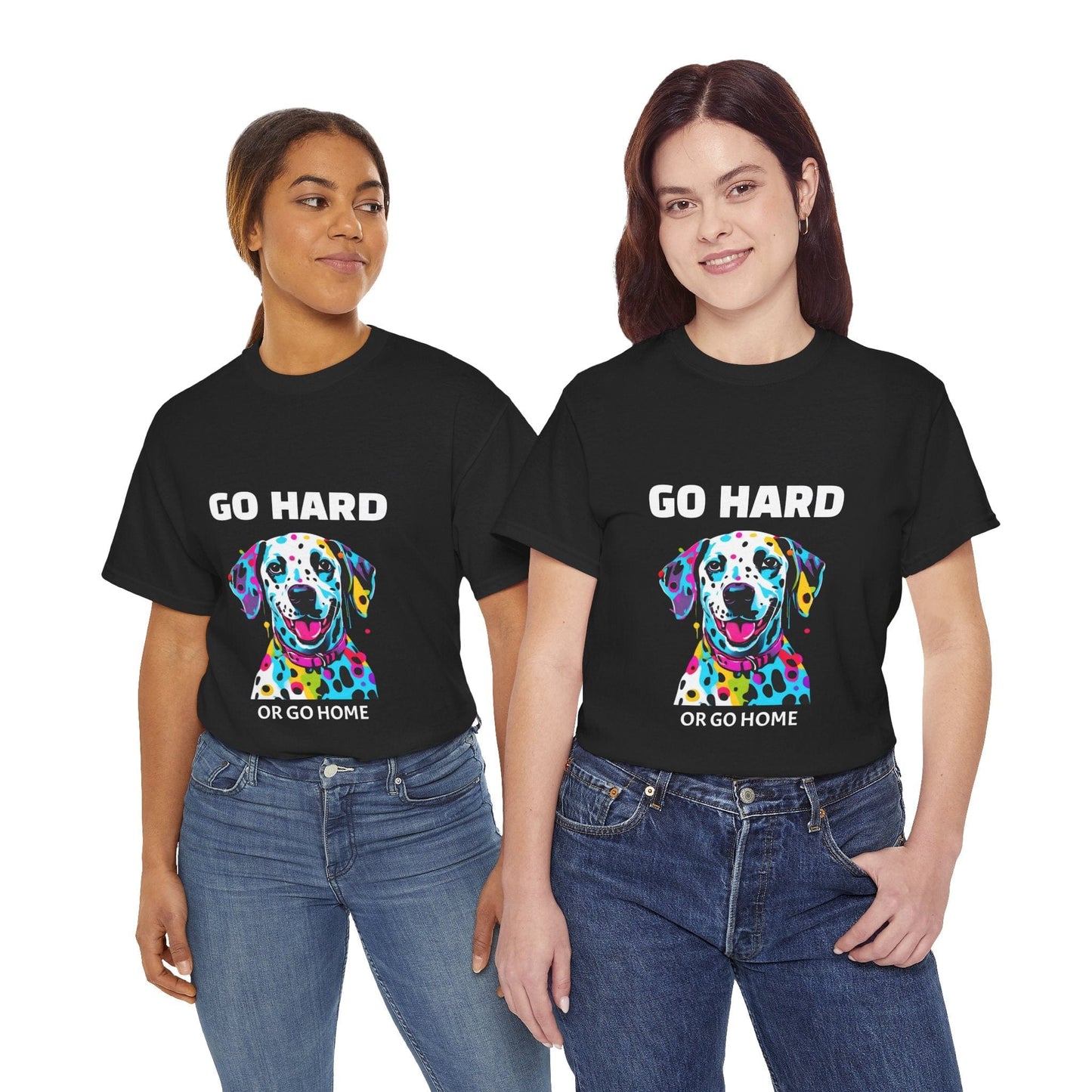 Pop Art du chien dalmatien - Go Hard Or Go Home Flashlander Gym T-shirt