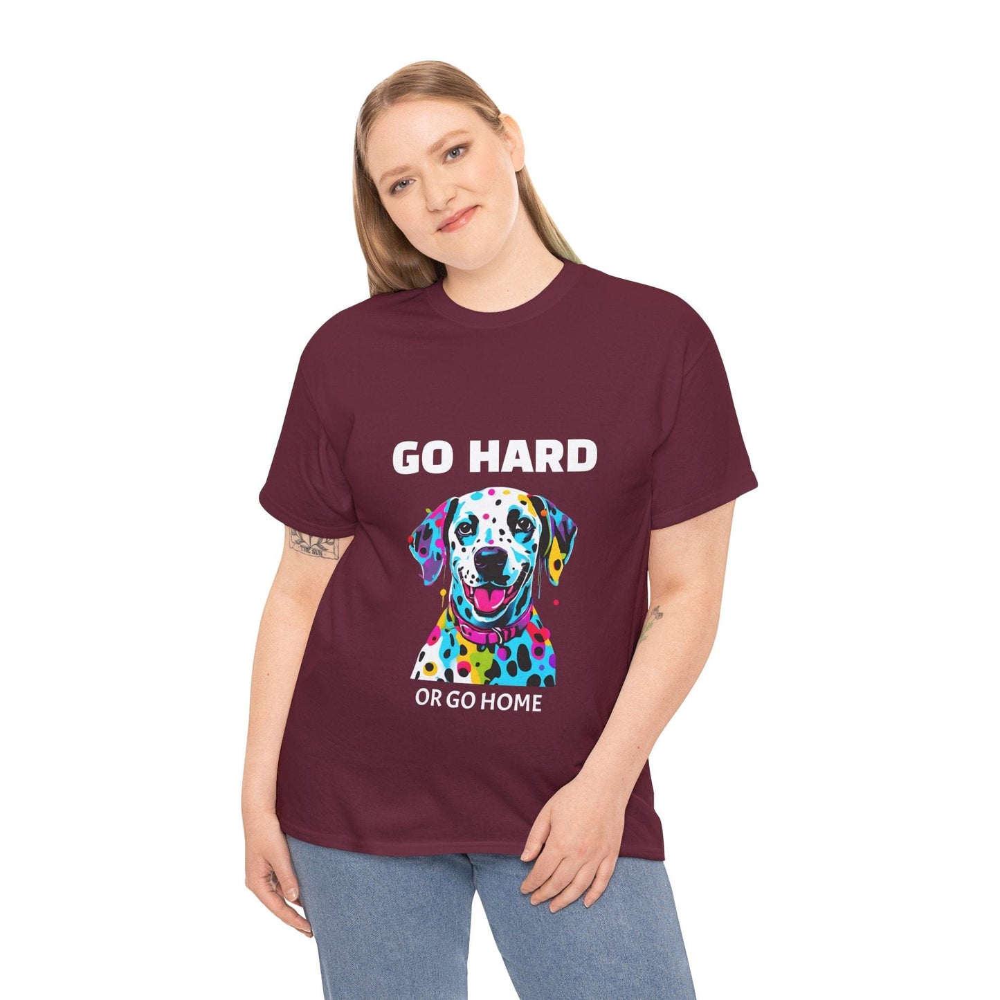 Pop Art du chien dalmatien - Go Hard Or Go Home Flashlander Gym T-shirt