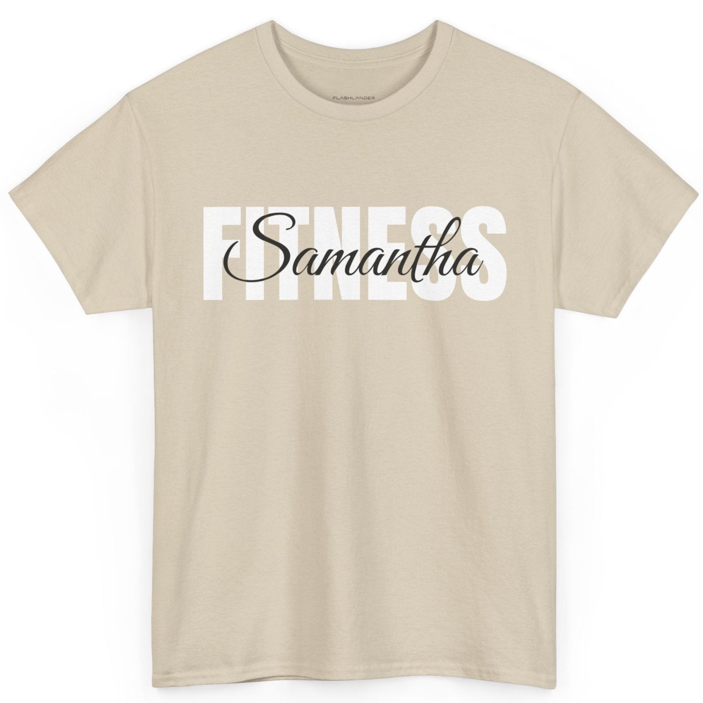 T-shirt de fitness personnalisé - T-shirt de sport Flashlander avec nom personnalisé
