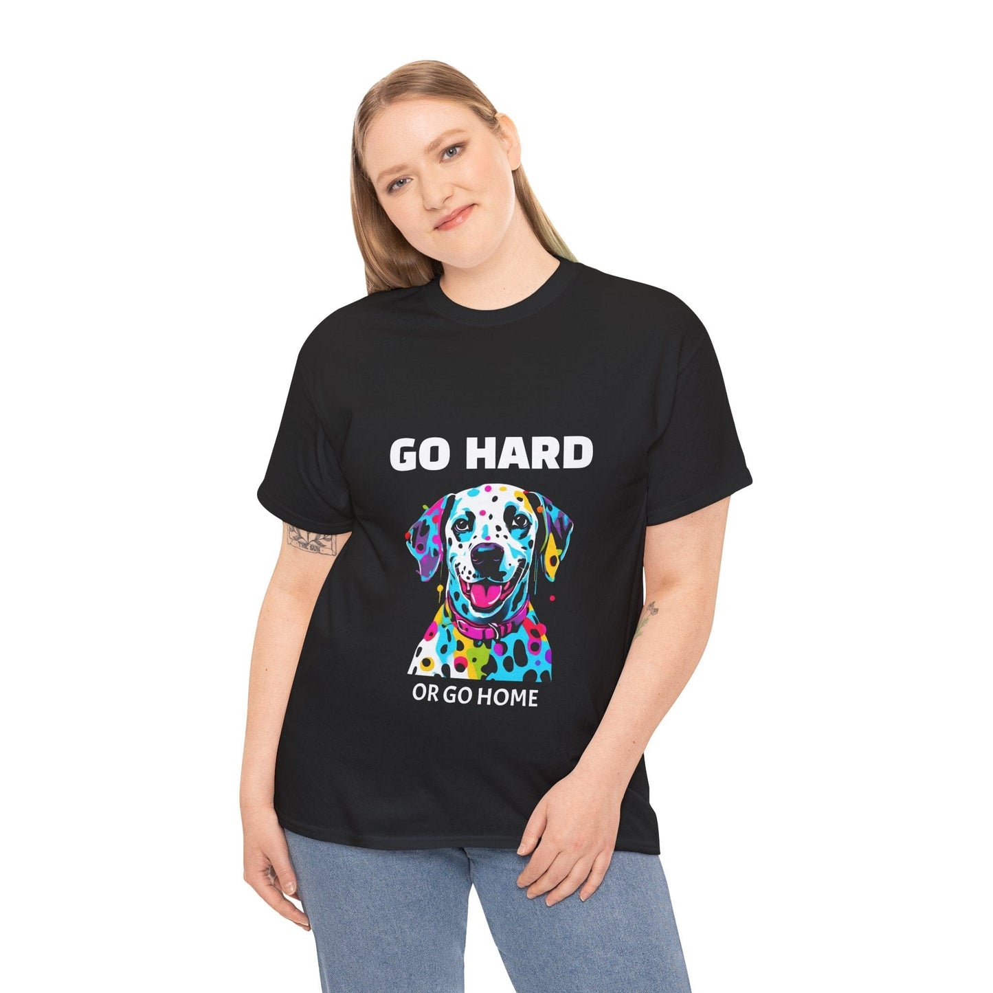 Pop Art du chien dalmatien - Go Hard Or Go Home Flashlander Gym T-shirt