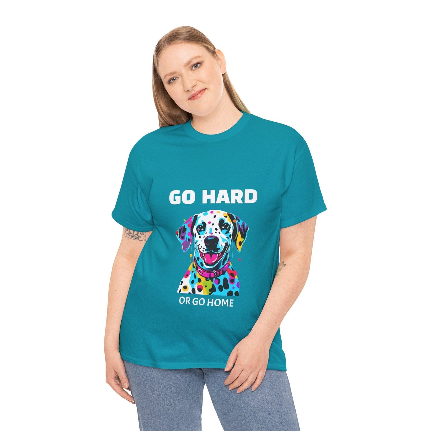 Pop Art du chien dalmatien - Go Hard Or Go Home Flashlander Gym T-shirt