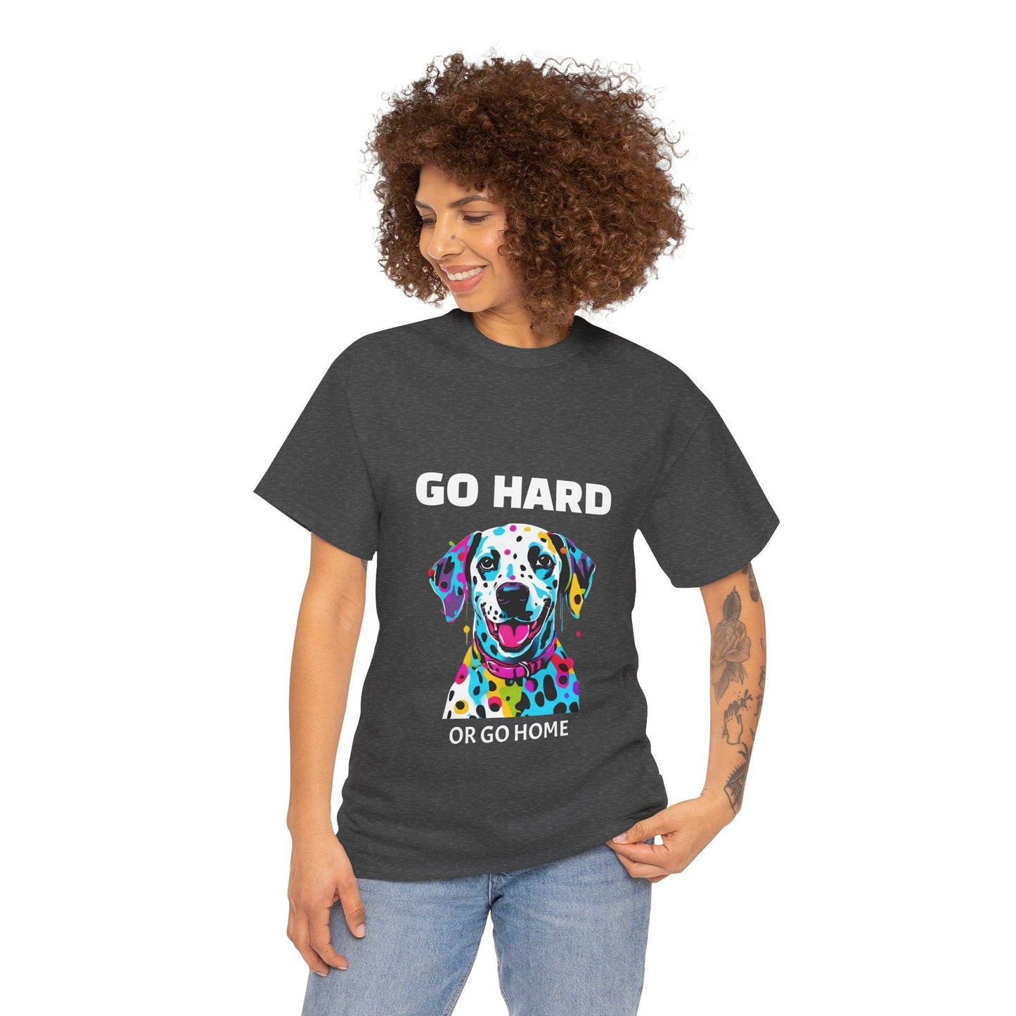 Pop Art du chien dalmatien - Go Hard Or Go Home Flashlander Gym T-shirt
