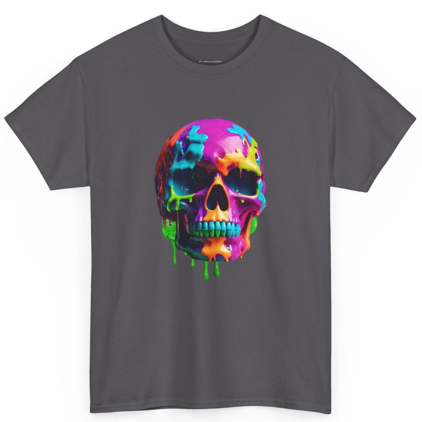 Neon Meltdown Skull Flashlander Gym Shirt