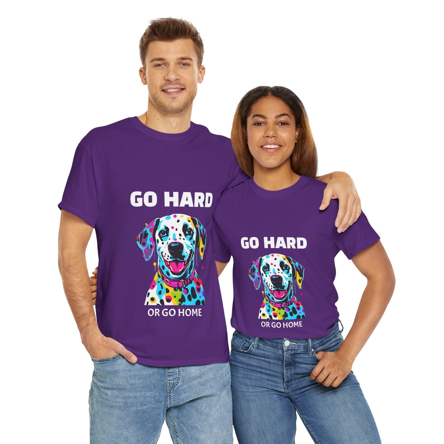 Pop Art du chien dalmatien - Go Hard Or Go Home Flashlander Gym T-shirt
