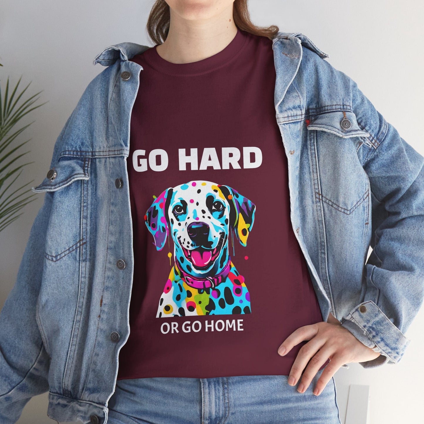 Pop Art du chien dalmatien - Go Hard Or Go Home Flashlander Gym T-shirt