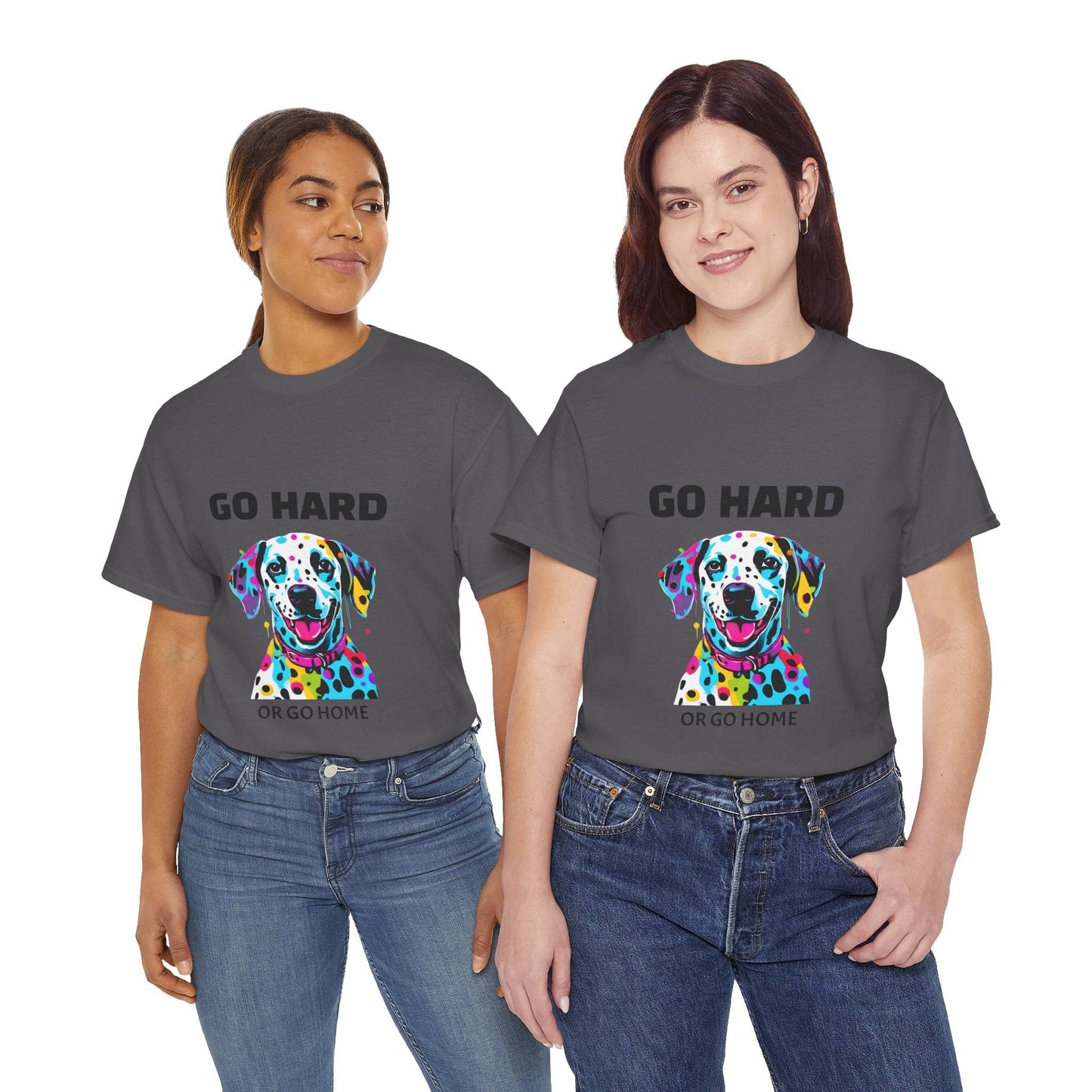 Pop Art du chien dalmatien - Go Hard Or Go Home Flashlander Gym T-shirt