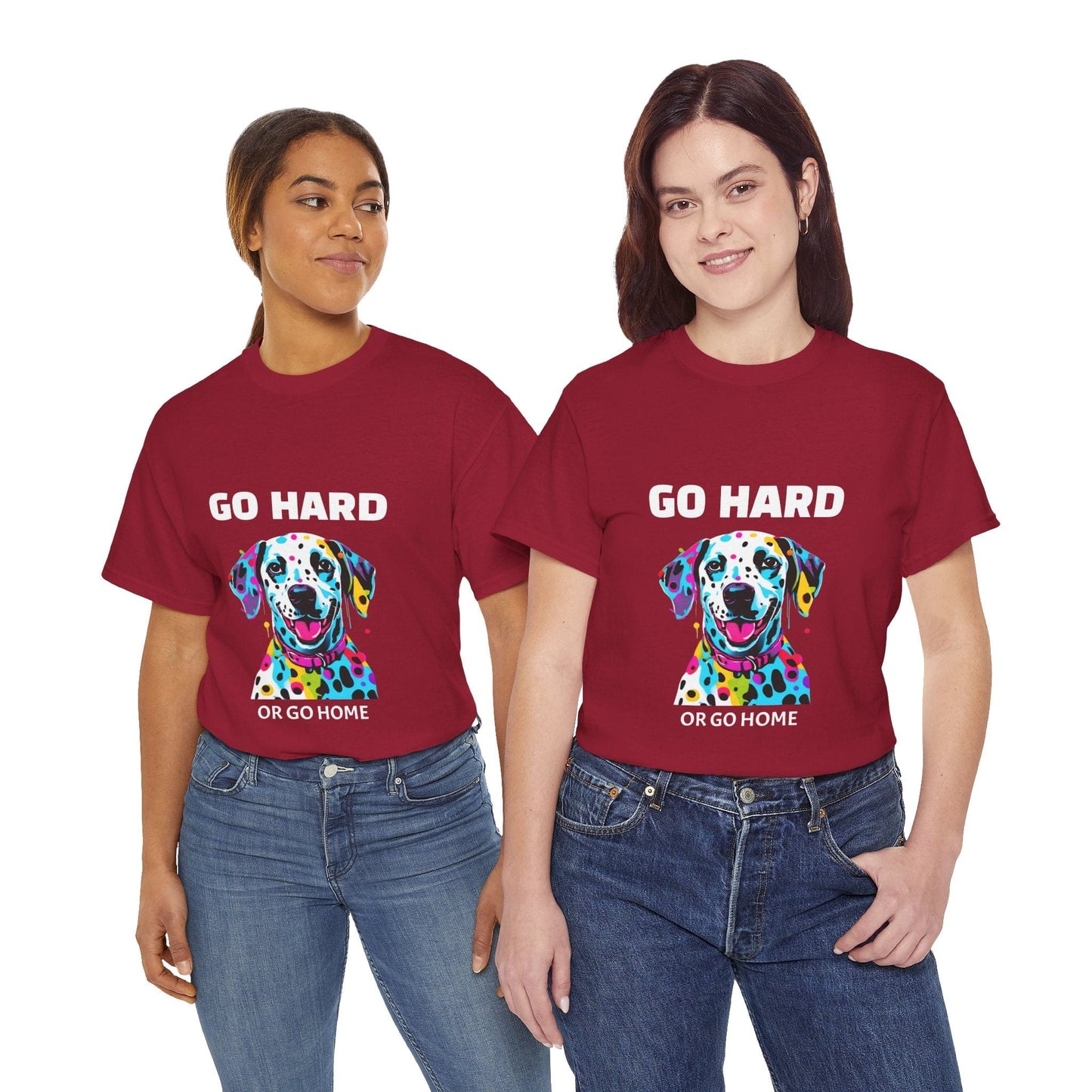 Pop Art du chien dalmatien - Go Hard Or Go Home Flashlander Gym T-shirt