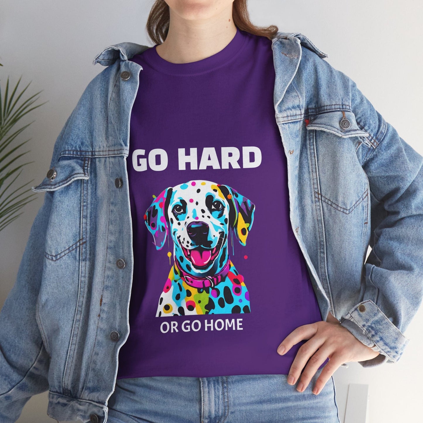 Pop Art du chien dalmatien - Go Hard Or Go Home Flashlander Gym T-shirt