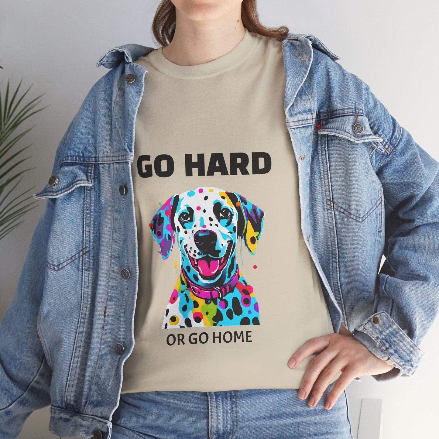 Pop Art du chien dalmatien - Go Hard Or Go Home Flashlander Gym T-shirt