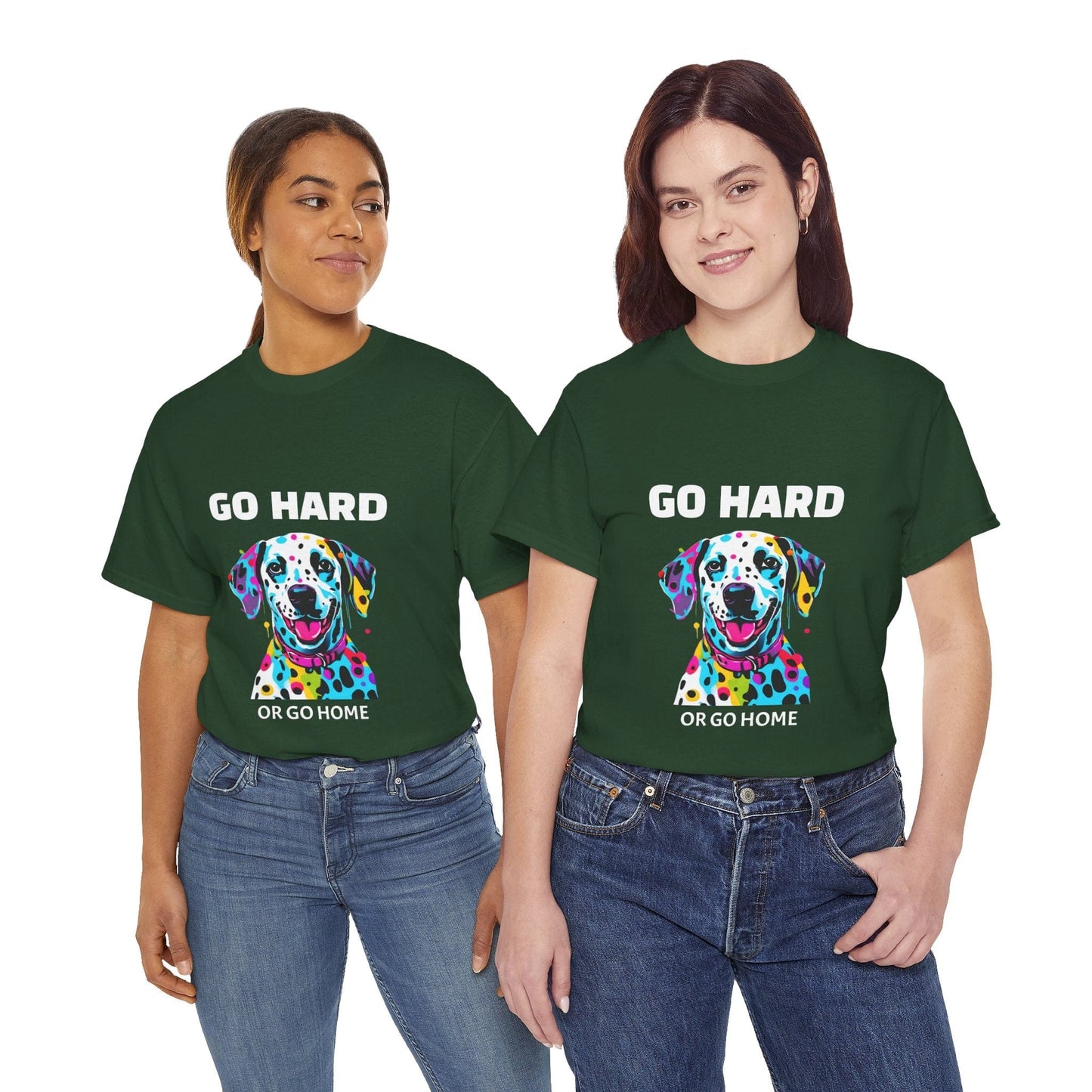 Pop Art du chien dalmatien - Go Hard Or Go Home Flashlander Gym T-shirt