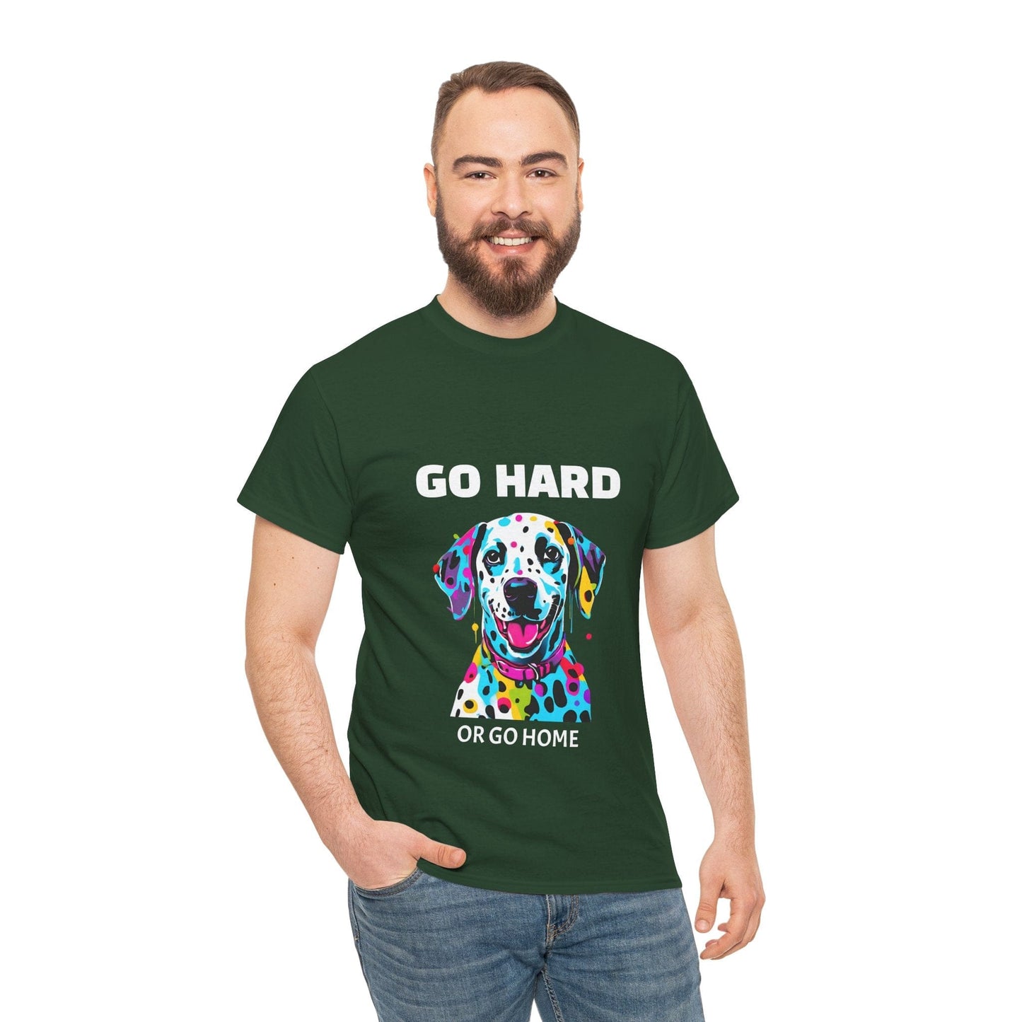 Pop Art du chien dalmatien - Go Hard Or Go Home Flashlander Gym T-shirt