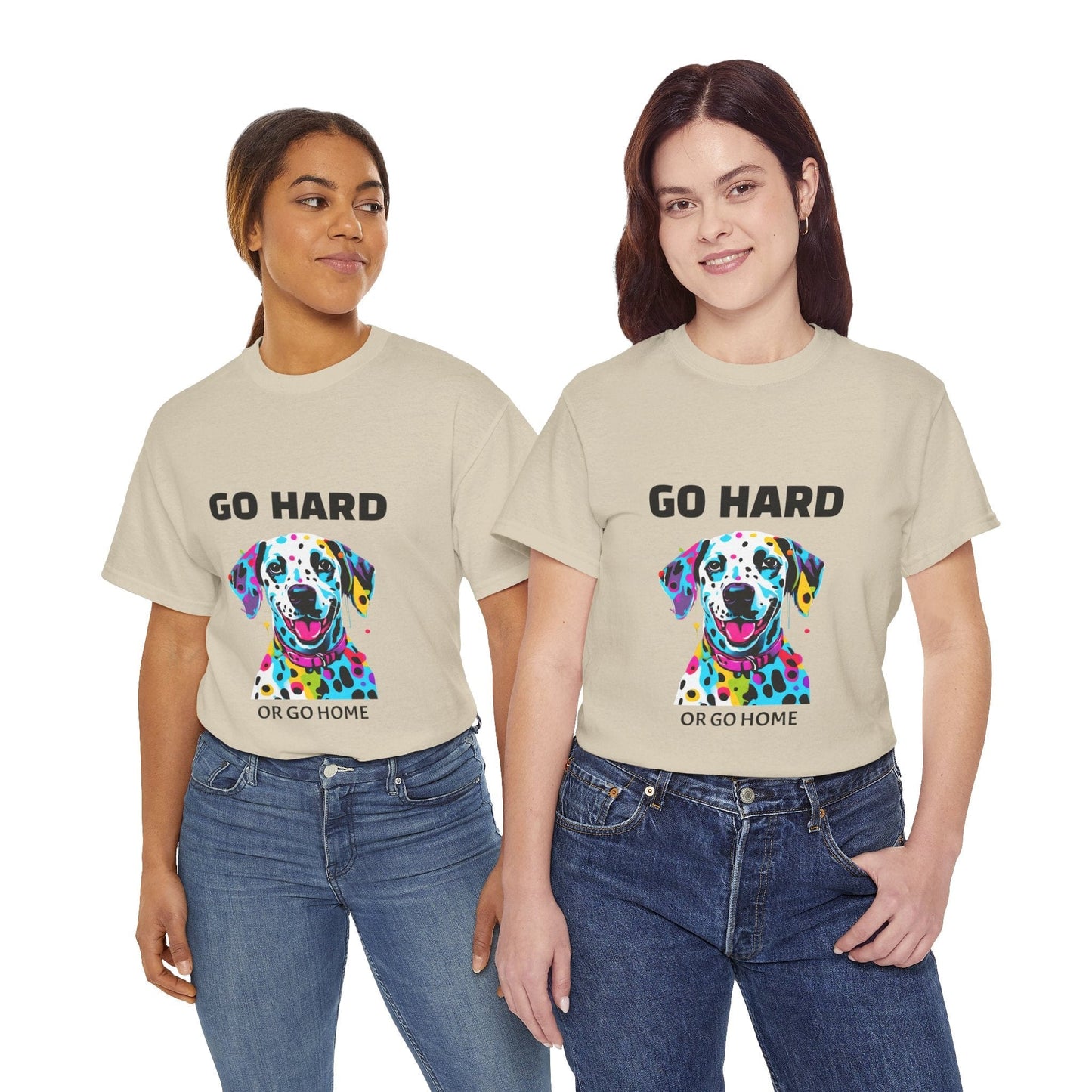 Pop Art du chien dalmatien - Go Hard Or Go Home Flashlander Gym T-shirt