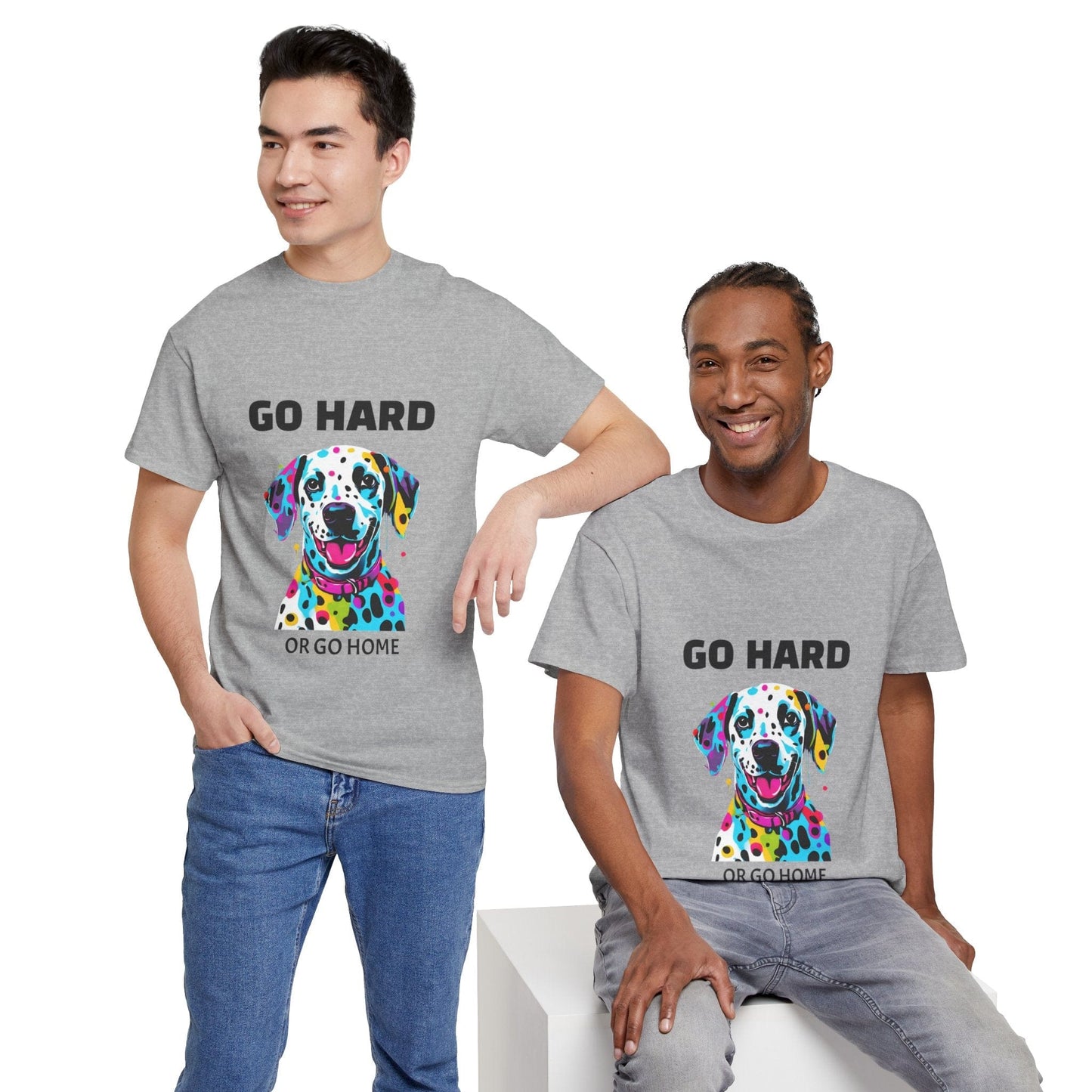 Pop Art du chien dalmatien - Go Hard Or Go Home Flashlander Gym T-shirt