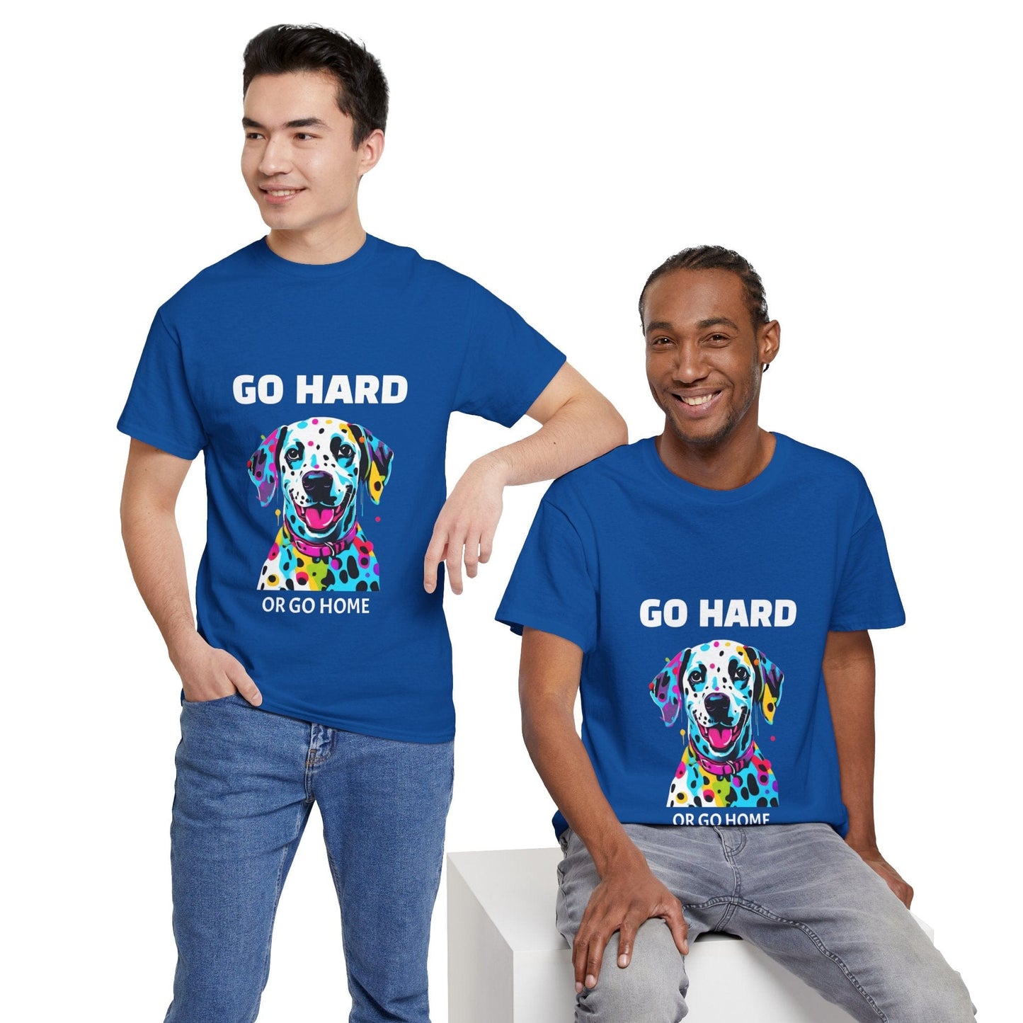 Pop Art du chien dalmatien - Go Hard Or Go Home Flashlander Gym T-shirt