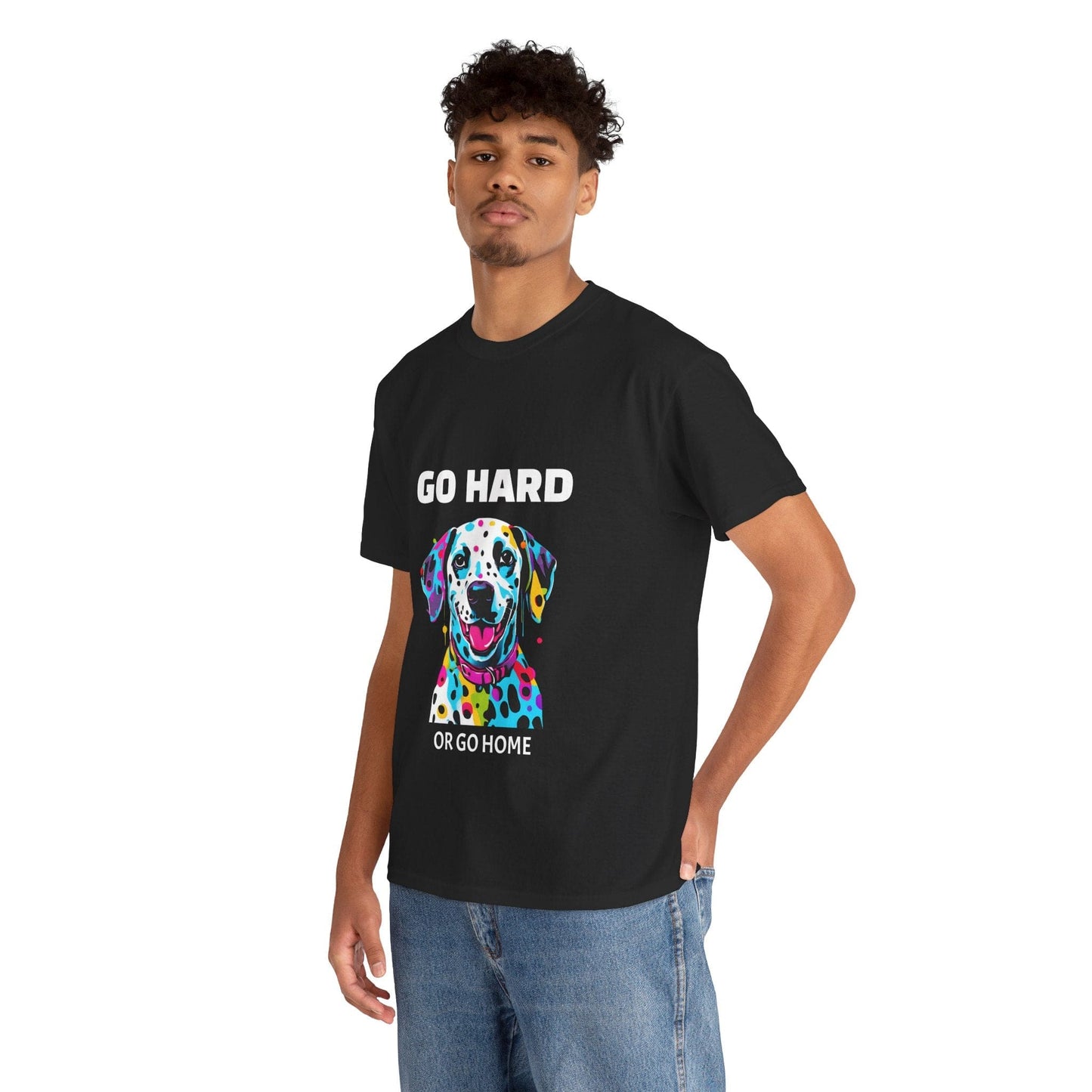 Pop Art du chien dalmatien - Go Hard Or Go Home Flashlander Gym T-shirt