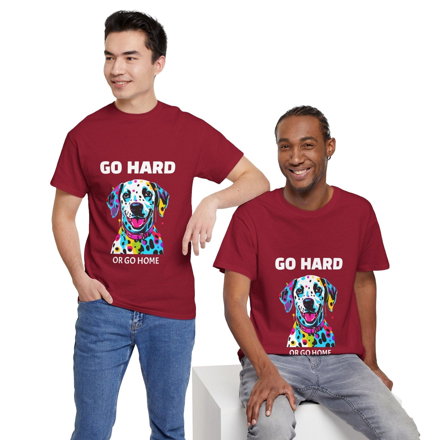 Pop Art du chien dalmatien - Go Hard Or Go Home Flashlander Gym T-shirt