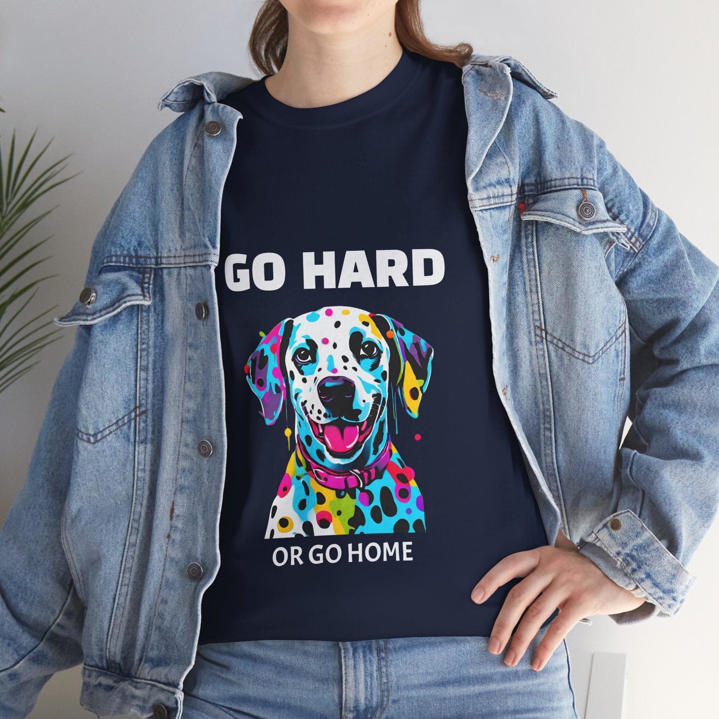 Pop Art du chien dalmatien - Go Hard Or Go Home Flashlander Gym T-shirt