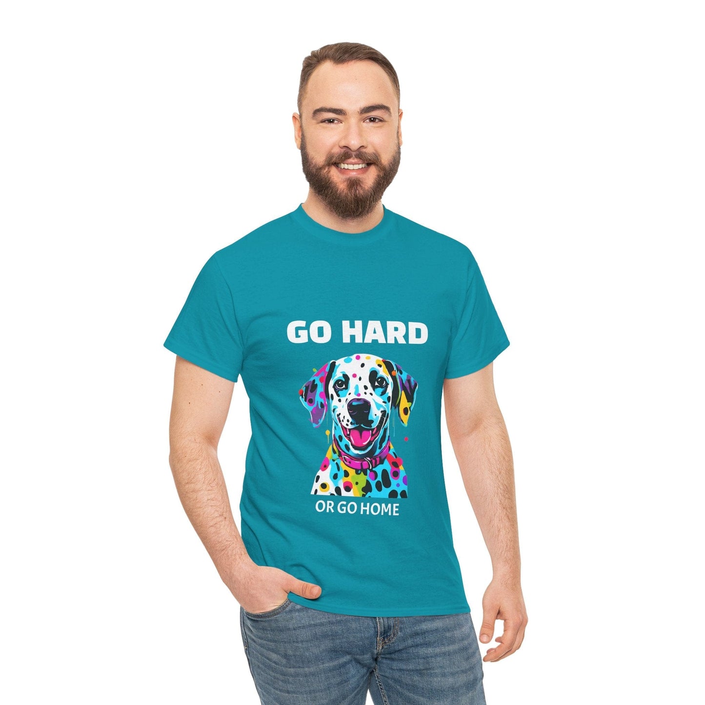 Pop Art du chien dalmatien - Go Hard Or Go Home Flashlander Gym T-shirt