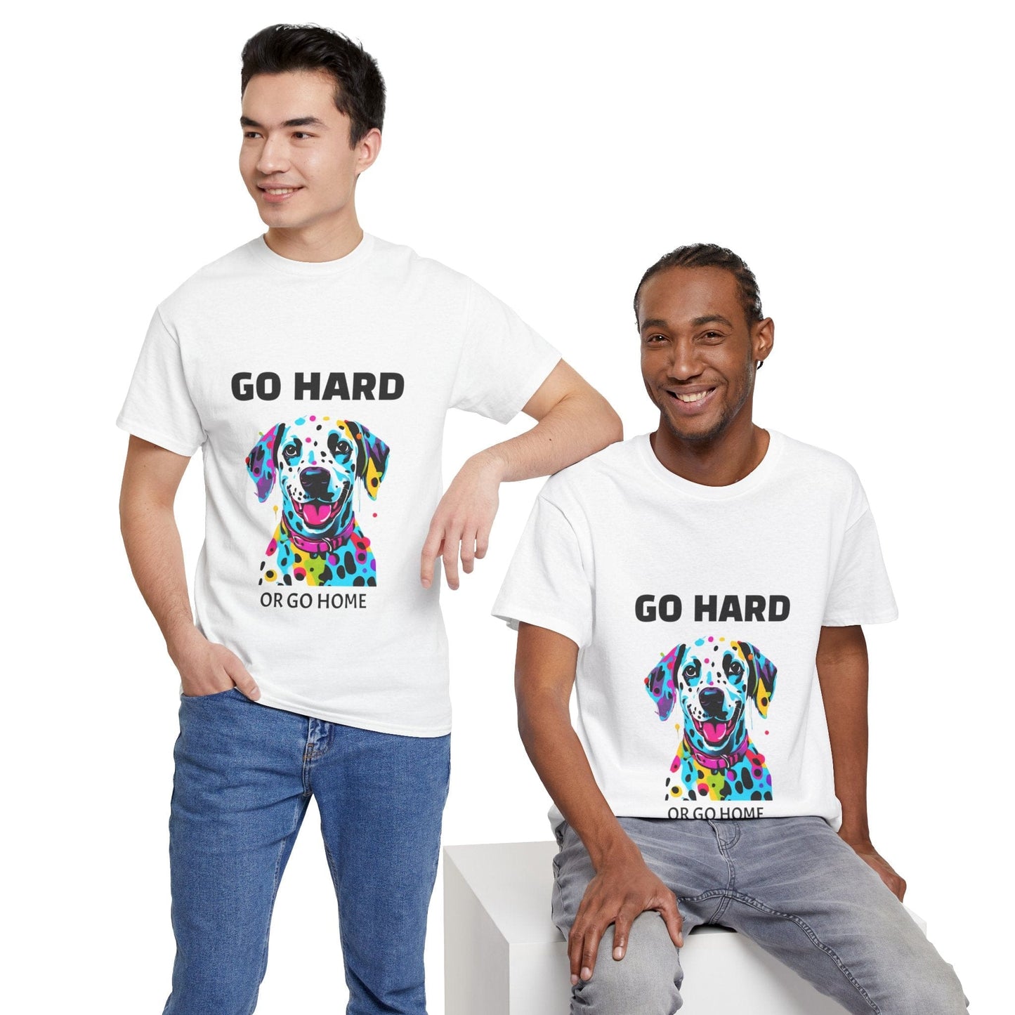 Pop Art du chien dalmatien - Go Hard Or Go Home Flashlander Gym T-shirt
