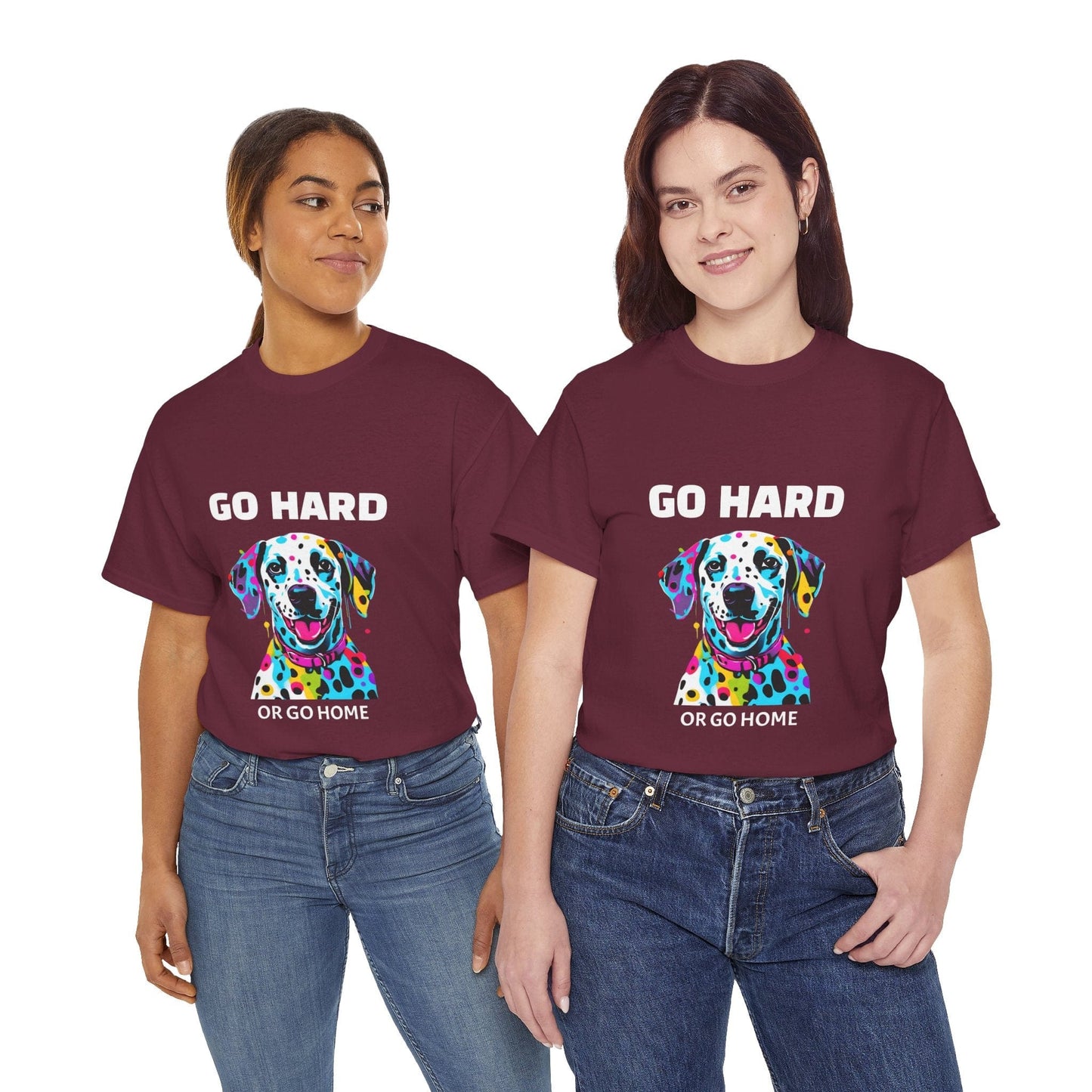 Pop Art du chien dalmatien - Go Hard Or Go Home Flashlander Gym T-shirt