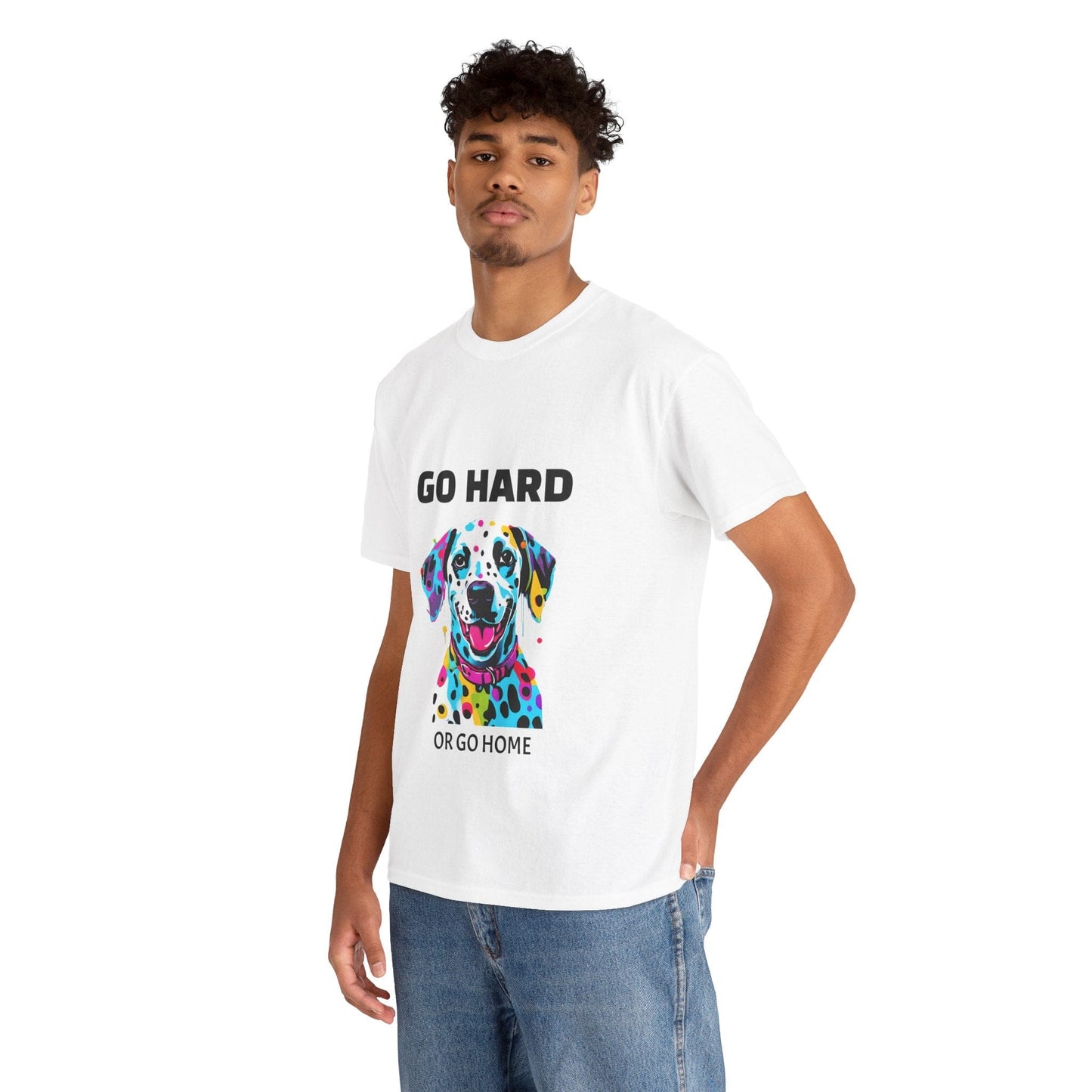 Pop Art du chien dalmatien - Go Hard Or Go Home Flashlander Gym T-shirt
