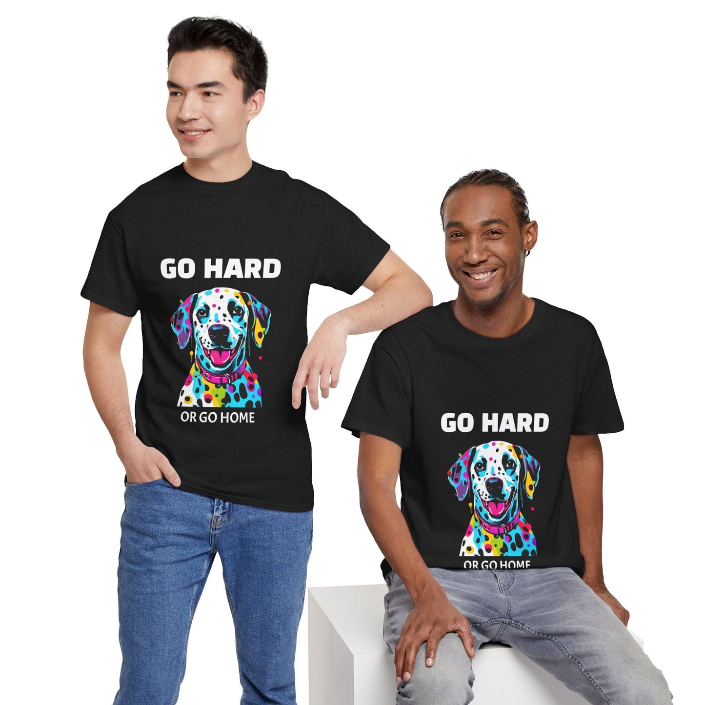 Pop Art du chien dalmatien - Go Hard Or Go Home Flashlander Gym T-shirt