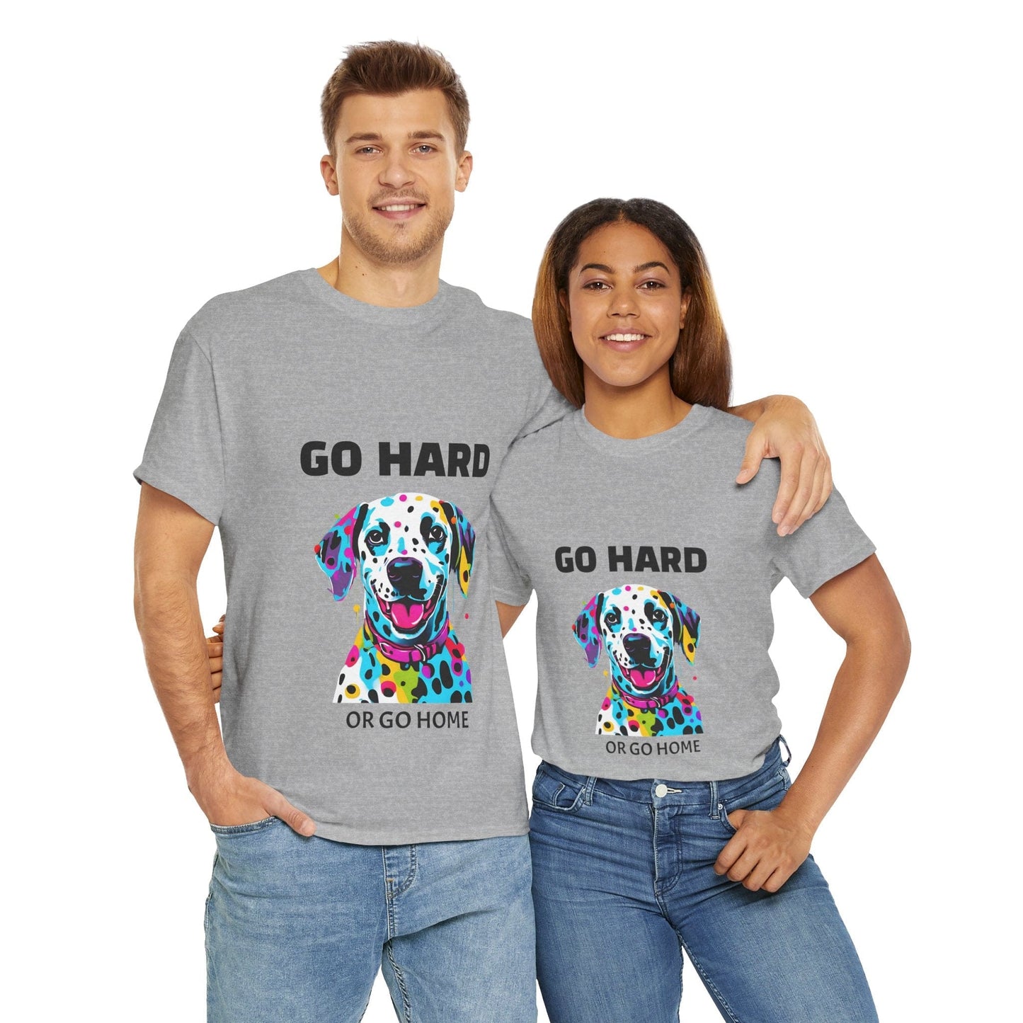 Pop Art du chien dalmatien - Go Hard Or Go Home Flashlander Gym T-shirt