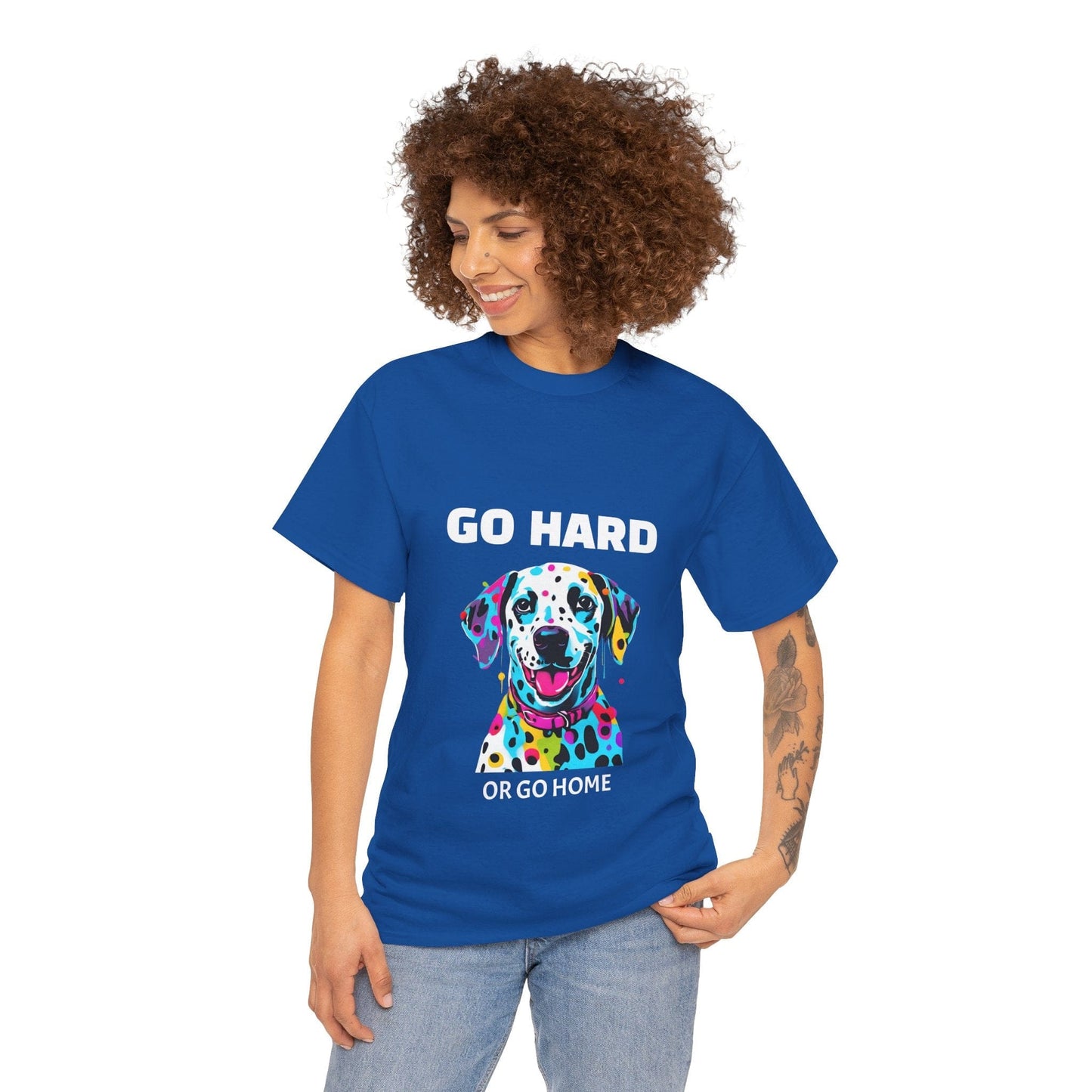 Pop Art du chien dalmatien - Go Hard Or Go Home Flashlander Gym T-shirt