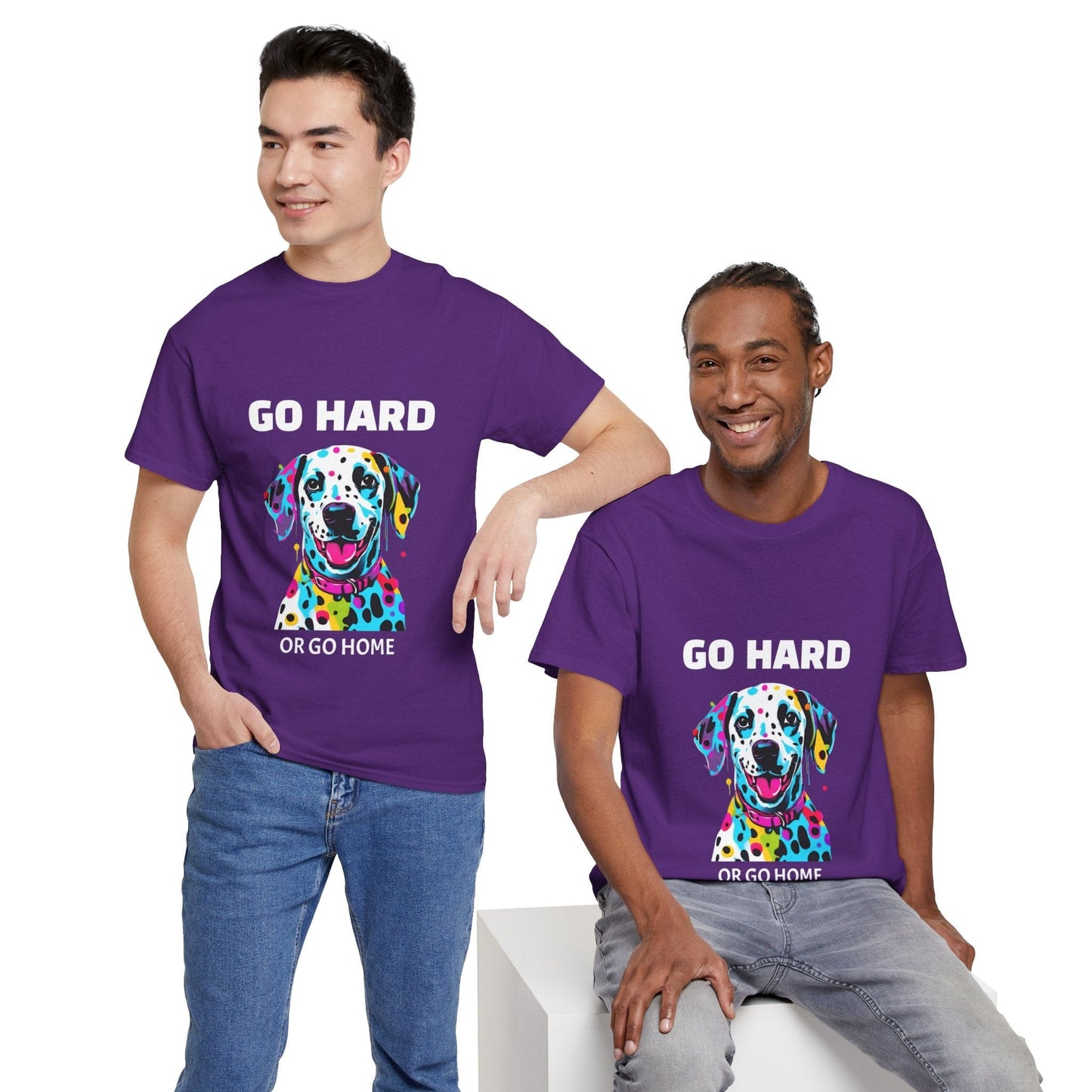 Pop Art du chien dalmatien - Go Hard Or Go Home Flashlander Gym T-shirt