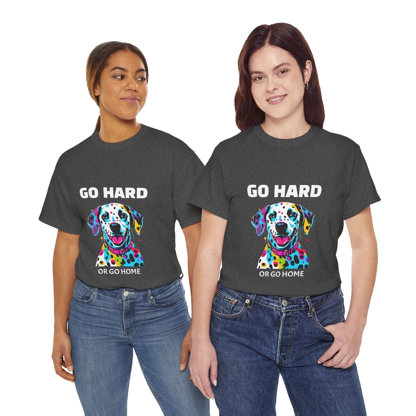 Pop Art du chien dalmatien - Go Hard Or Go Home Flashlander Gym T-shirt