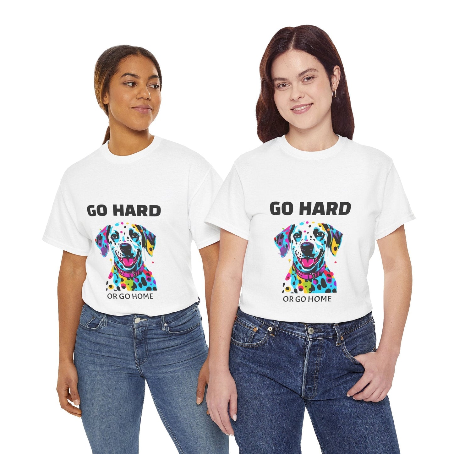 Pop Art du chien dalmatien - Go Hard Or Go Home Flashlander Gym T-shirt
