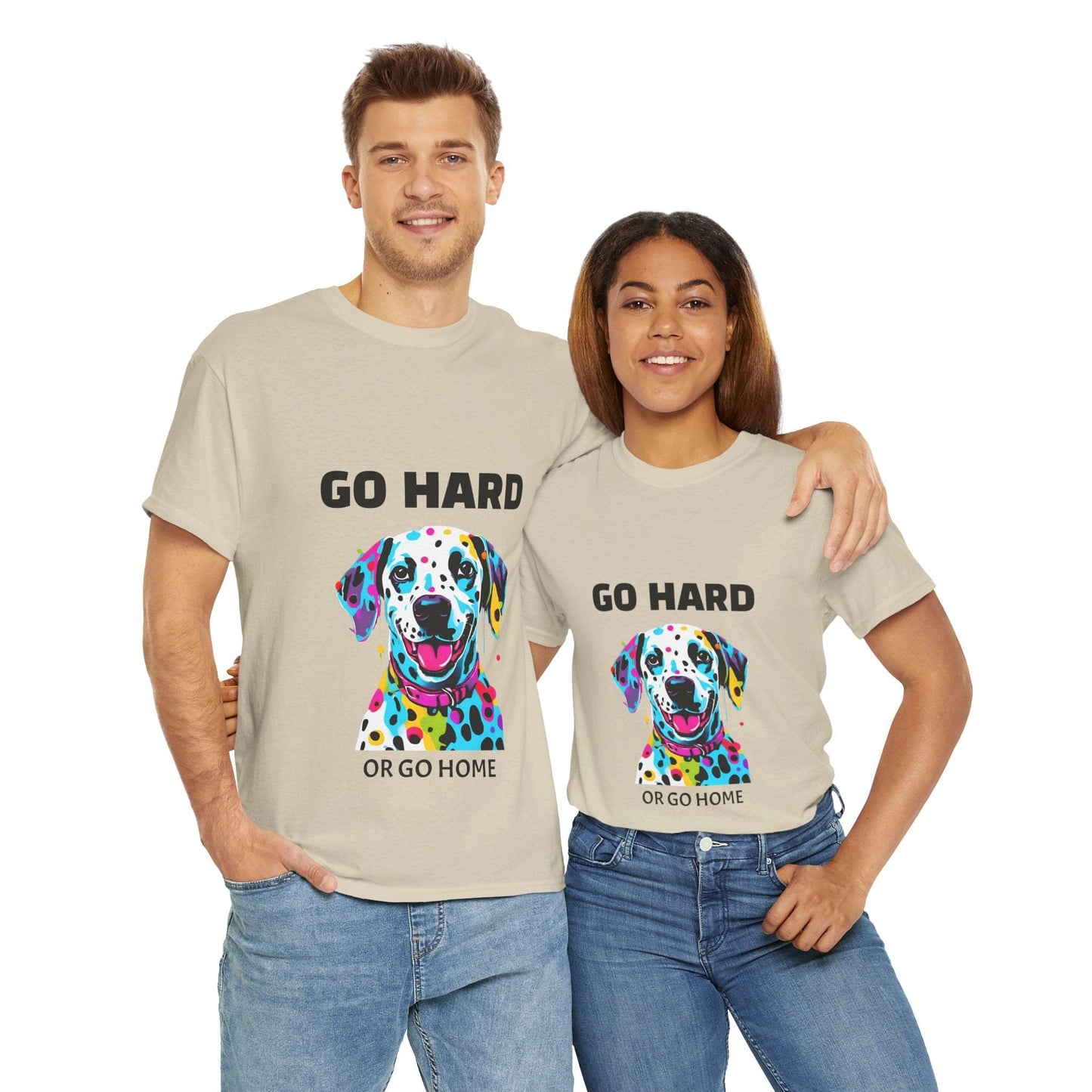 Pop Art du chien dalmatien - Go Hard Or Go Home Flashlander Gym T-shirt
