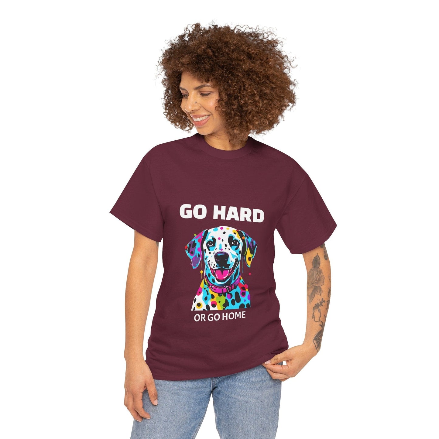 Pop Art du chien dalmatien - Go Hard Or Go Home Flashlander Gym T-shirt