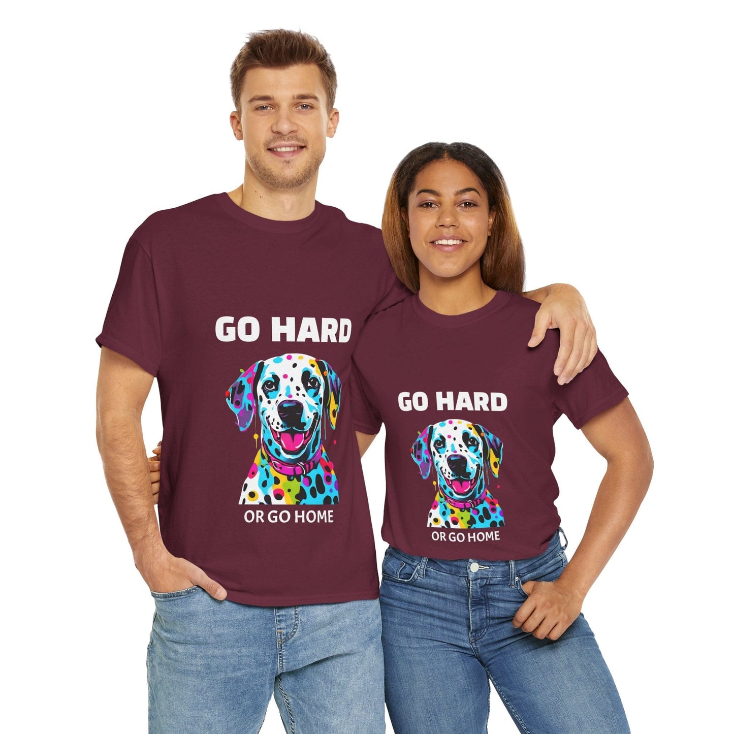 Pop Art du chien dalmatien - Go Hard Or Go Home Flashlander Gym T-shirt