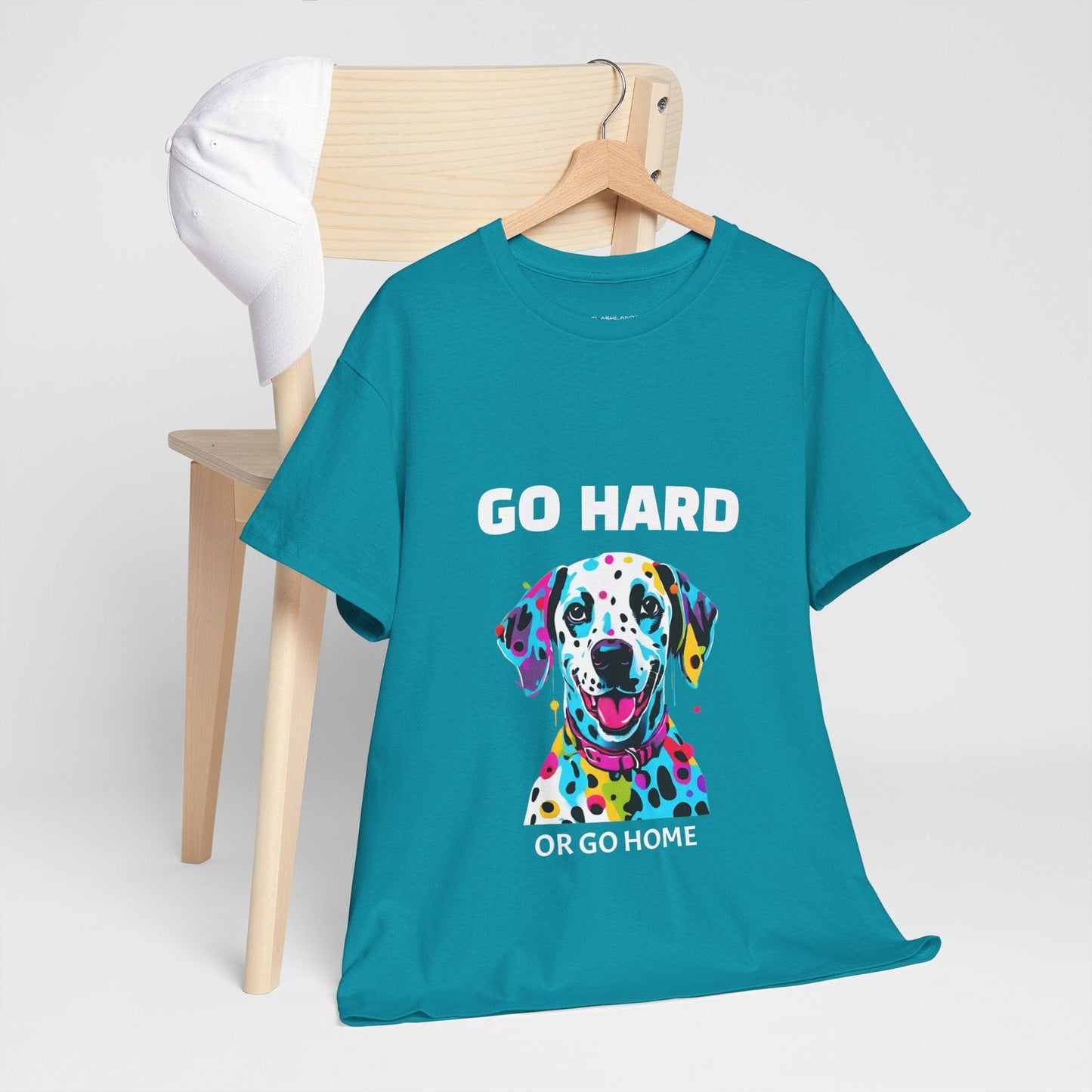 Pop Art du chien dalmatien - Go Hard Or Go Home Flashlander Gym T-shirt