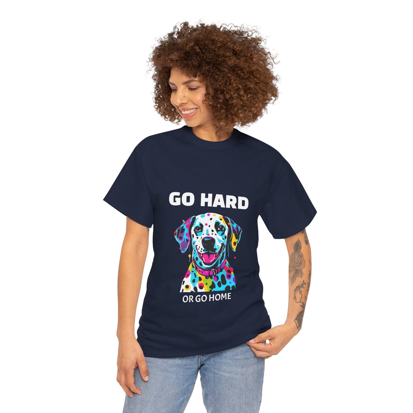 Pop Art du chien dalmatien - Go Hard Or Go Home Flashlander Gym T-shirt
