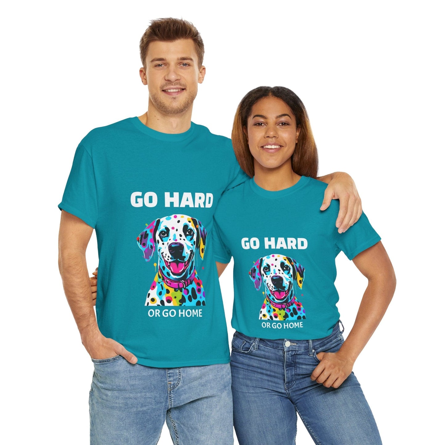 Pop Art du chien dalmatien - Go Hard Or Go Home Flashlander Gym T-shirt