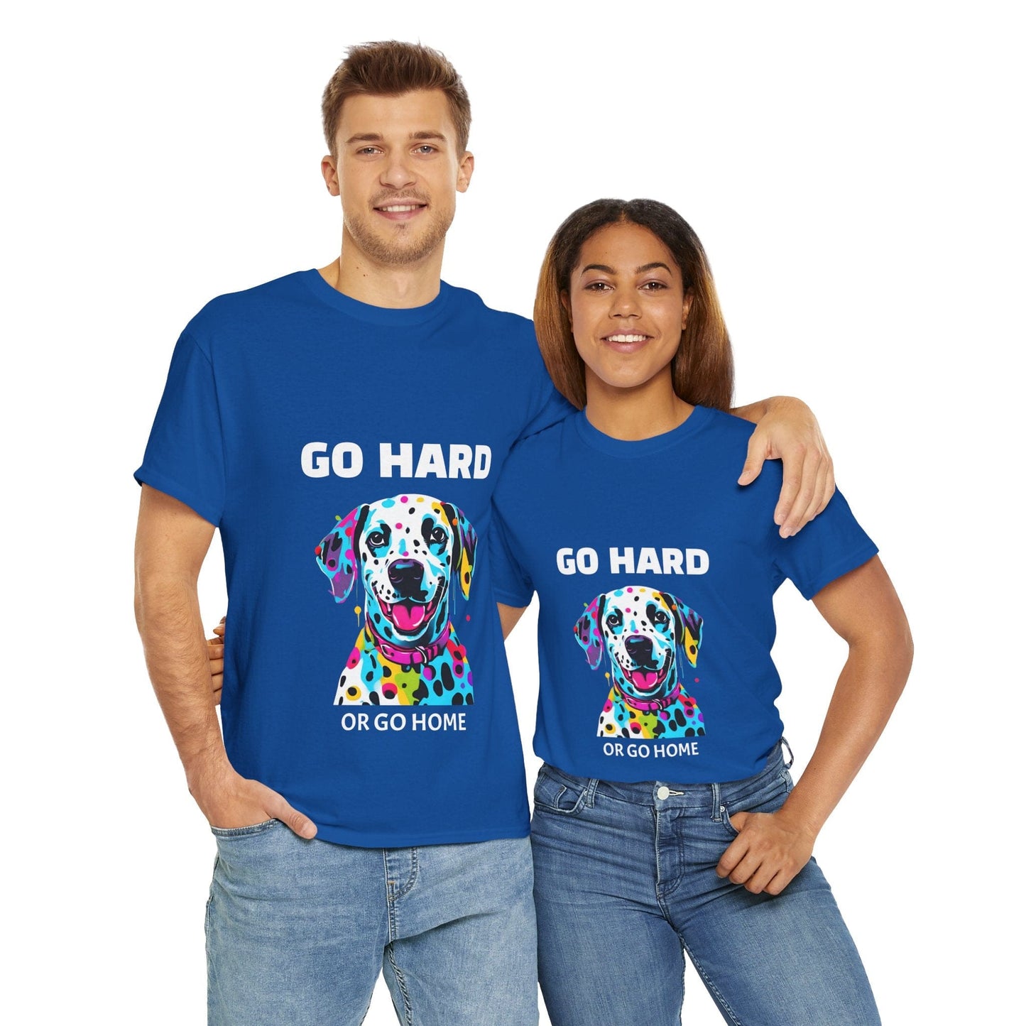 Pop Art du chien dalmatien - Go Hard Or Go Home Flashlander Gym T-shirt