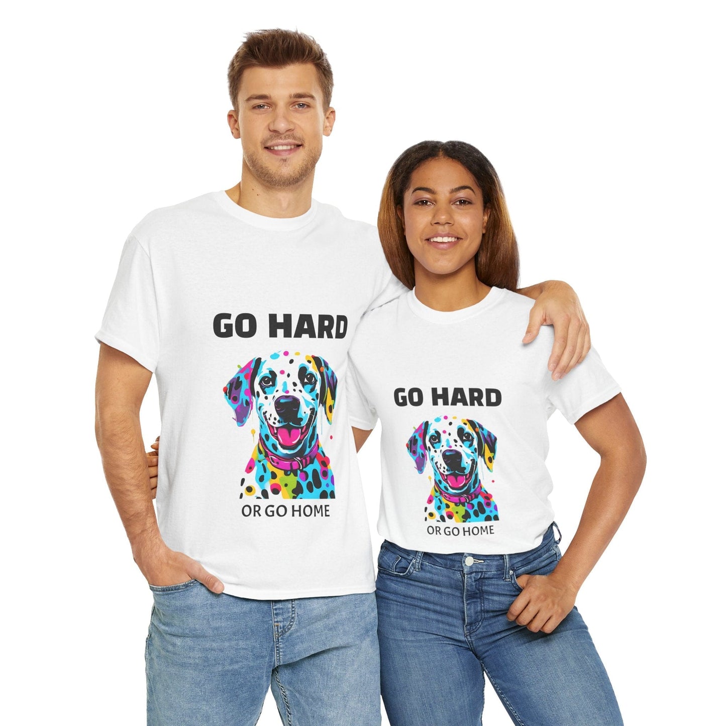 Pop Art du chien dalmatien - Go Hard Or Go Home Flashlander Gym T-shirt