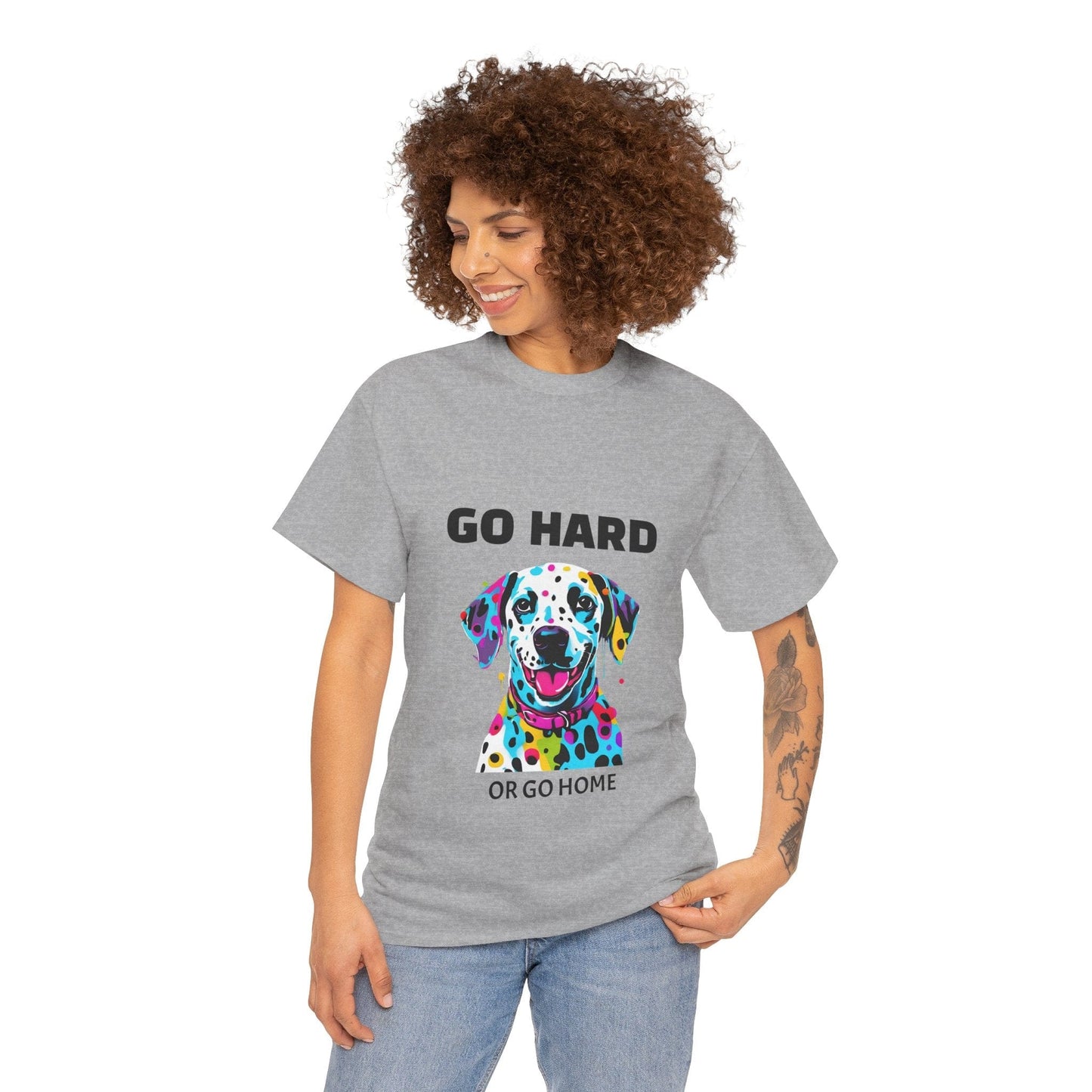 Pop Art du chien dalmatien - Go Hard Or Go Home Flashlander Gym T-shirt