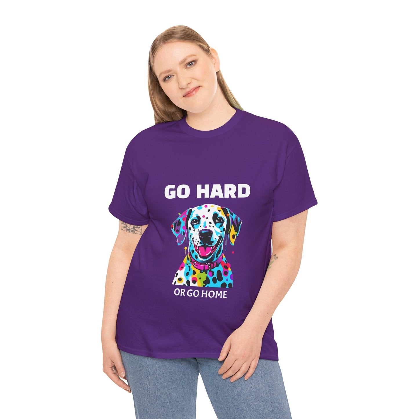 Pop Art du chien dalmatien - Go Hard Or Go Home Flashlander Gym T-shirt