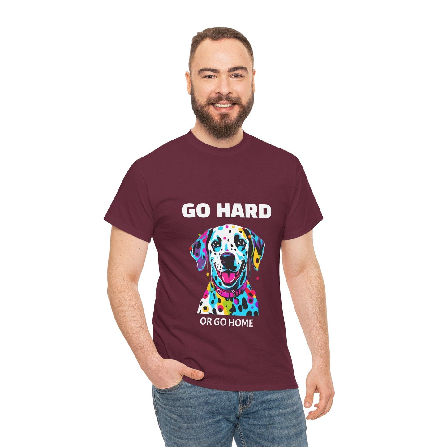Pop Art du chien dalmatien - Go Hard Or Go Home Flashlander Gym T-shirt