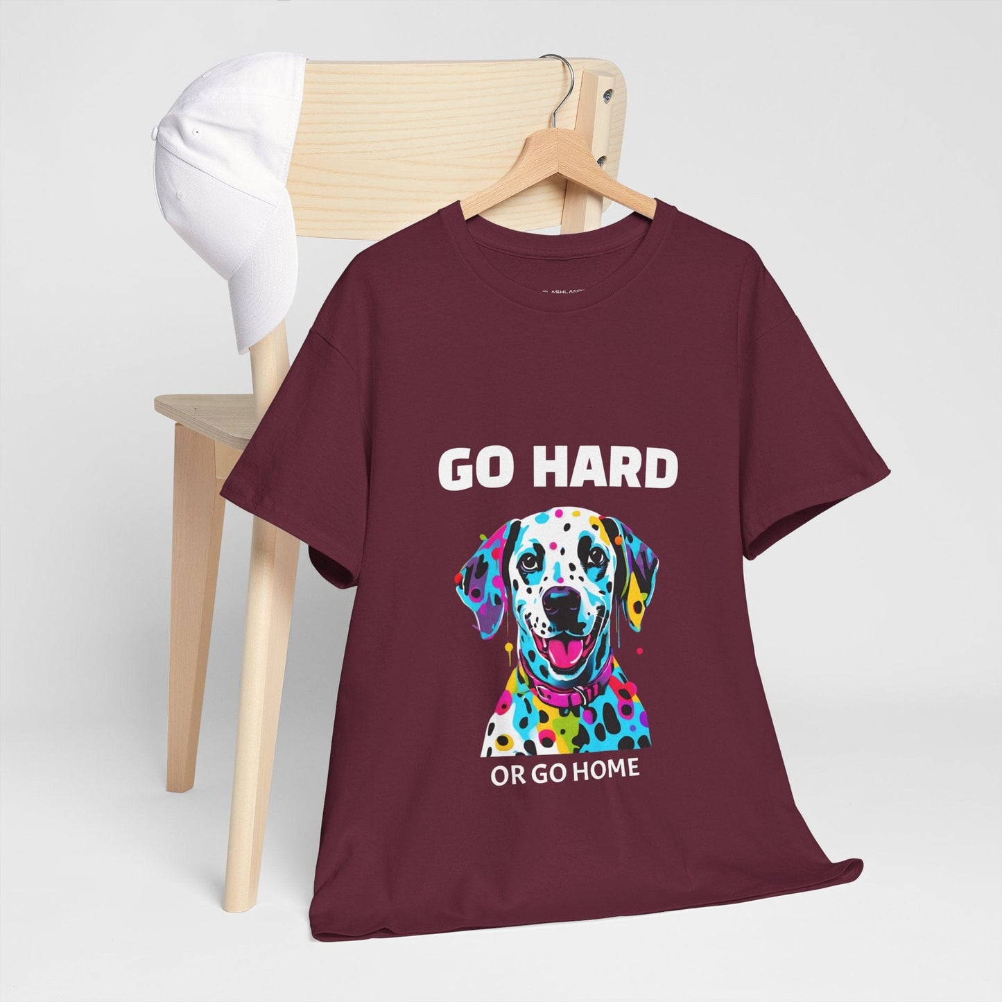 Pop Art du chien dalmatien - Go Hard Or Go Home Flashlander Gym T-shirt